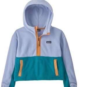 Patagonia Kids' Girls Microdini Cropped Hoody Pullover, Cropped Size Medium (10)